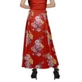 thumbnail image 4 of Moomaya Printed Maxi Skirt For Women Long Wrap Skirt Girls Casual Wear Clothing, 4 of 6