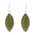 thumbnail image 1 of Boucles d'Oreilles Feuille Naturelle en Résine, 1 of 3