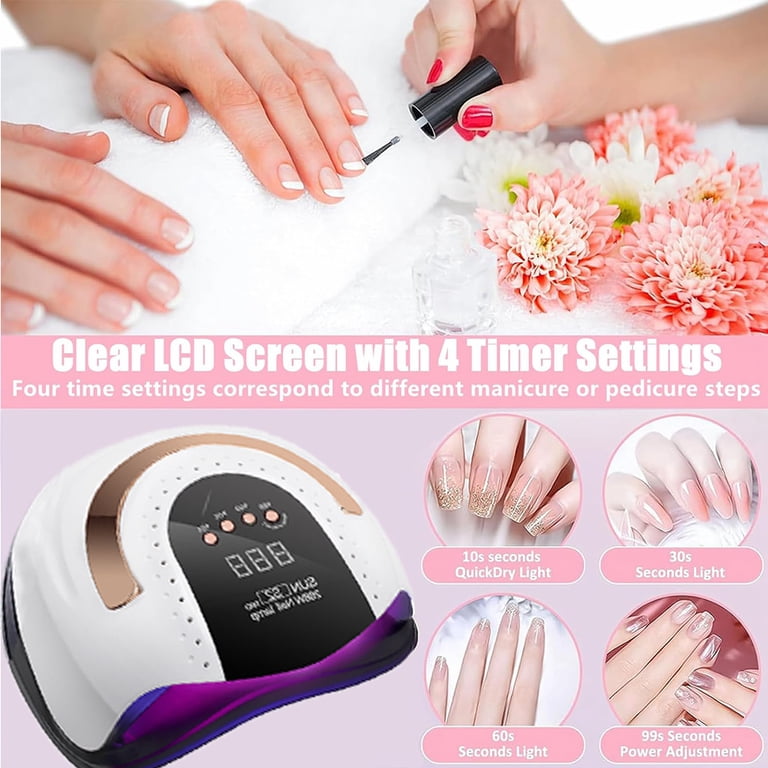 DEISNGB UV LED Nail Lamp, 268W Professional Nail Dryer photo 4