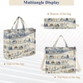 thumbnail image 6 of FORMRS Womens Corduroy Tote Bag Crossbody Shoulder Handbag with Pocket, Snowy Mountains, 6 of 7