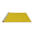thumbnail image 2 of Ahgly Company Machine Washable Indoor Rectangle Solid Yellow Modern Area Rugs, 2' x 4', 2 of 4