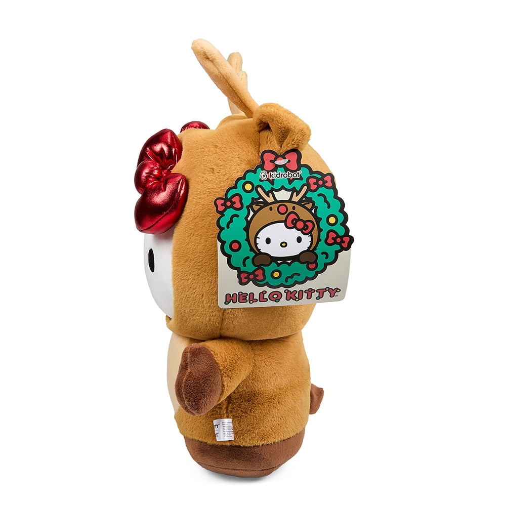 Kidrobot Sanrio Interactive Plush 13" Hello Kitty Reindeer Plush Toy