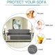 thumbnail image 2 of Funda de sofá de doble cara, protector de muebles, funda de sofá con correas elásticas ajustables, funda de sofá impermeable para mascotas y niños (2 plazas), 2 of 5