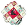 thumbnail image 2 of Carolines Treasures CK5261FC 3.5 x 3.5 in. Polish Poland Chicken Love Foam Coaster - Set of 4, 2 of 4
