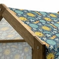 thumbnail image 5 of Stars Pet House, Sun and Moon Pattern in Cartoon Style Heavenly Bodies with Funny Faces, Outdoor & Indoor Portable Dog Kennel with Pillow and Cover, 5 Sizes, Multicolor, by Ambesonne, 5 of 5