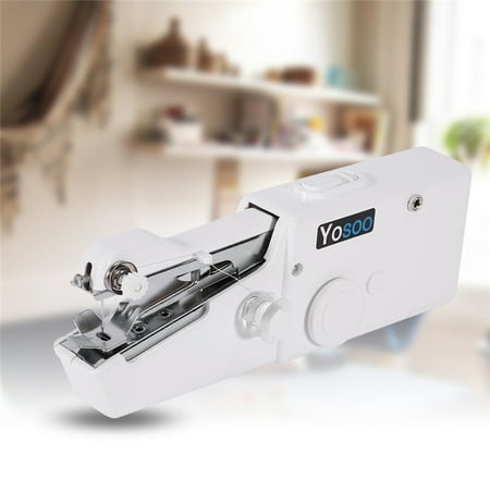 Home Desk Sew Handy Electronic Sewing Machine Quick Efficient Hand-held Stitch Clothes Rotary Wheel Adjustment Lightweight Sew Easy threading Easy Stitch Selection