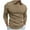 Khaki, variant on Jalioing Men's Dressy Casual Shirts Long Sleeve V Neck Striped Golf Shirts Spring Collared Business Work Tops
