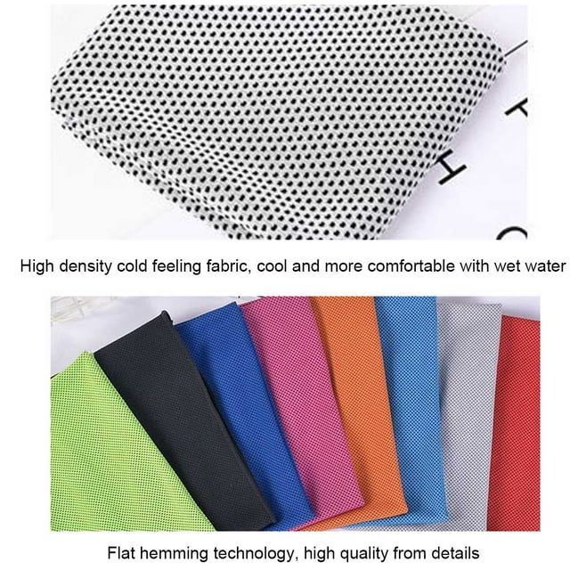 Baohd Serviettes Rafraîchissantes Absorption de la Sueur Gym Activités Extérieures Serviette Fraîche pour Course Natation Jogging Fournitures de Vacances Gris Clair