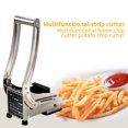 thumbnail image 2 of Cortador De Patatas Fritas A Presión Manual, Cortador De Pepino, Cortador De Patatas Fritas De Acero Inoxidable, Máquina Cortadora De Patatas, Herramienta De Corte De Patatas Fritas Moyic HA020822-00, 2 of 5