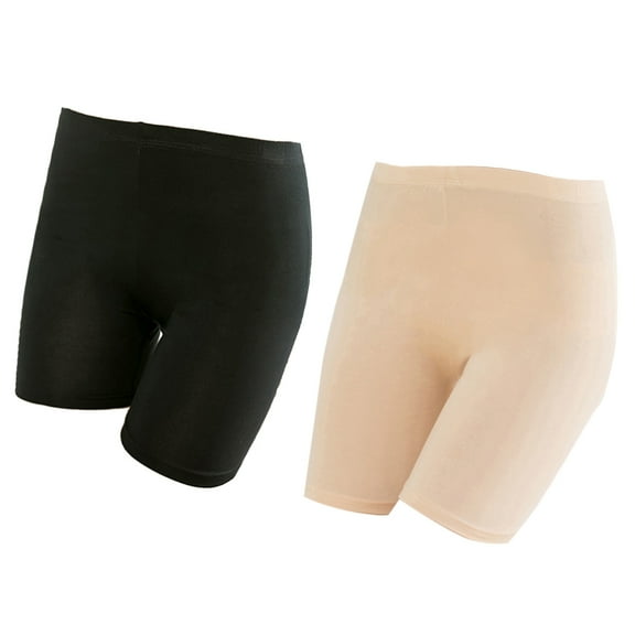 TEHAUX 2PCS Girls Legging Shorts Breathable Elastic Safety Pants Comfortable Modal Nylon for Outdoor Activities