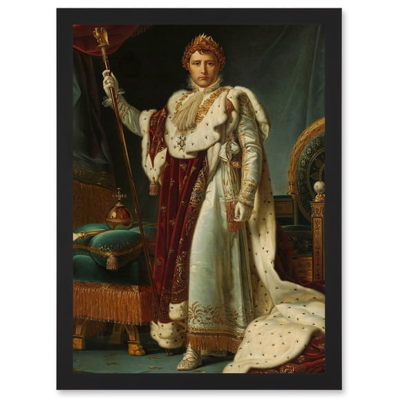 Gerard Portrait Emperor Napoleon I Bonaparte France Artwork Framed Wall Art Print A4
