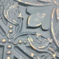 thumbnail image 4 of Drop-In, Glue-Up 2'x2' Faux Tin PVC Ceiling Tile , Smoked Copper, Pack of 25, 4 of 5