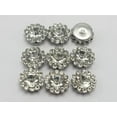 thumbnail image 5 of U8MO 100 Silver Bling Crystal Rhinestone Pearl Flatback Button Beads 11mm Free Ship-Pink + Clear, 5 of 9