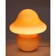 thumbnail image 1 of Lámpara de Mesa HEQET con Diseño de Hongo, Vidrio Naranja, 110V, 1 of 8