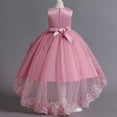 thumbnail image 3 of Especial para niñas vestido bordado cuentas lentejuelas flor cola falda, 3 of 6