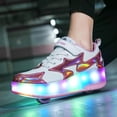 thumbnail image 4 of QOEUCME Zapatos con luz LED para principiantes con ruedas, patines para niños, patines brillantes, zapatos de skate, zapatos luminosos al aire libre para fiesta, cumpleaños, Navidad, el mejor regalo, 4 of 4