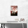 thumbnail image 2 of ARTCANVAS Liberty Bridge through Red Autumn Leaves Budapest Hungary Canvas Art Print - Size: 18" x 12" (0.75" Deep), 2 of 9