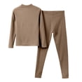 thumbnail image 7 of UJNDER Thermal Underwear Warm Lined Base Layer Top and Bottom for Cold Weather Comfort Thermal Underwear for Women Coffee XXXL, 7 of 7