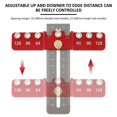 thumbnail image 4 of EIMELI  Cabinet Hardware Jig Aluminum Alloy Cabinet Handle Drill Guide Precise Punch Locator Drill Template Hardware Mounting Template for Wardrobe Drawer, 4 of 8