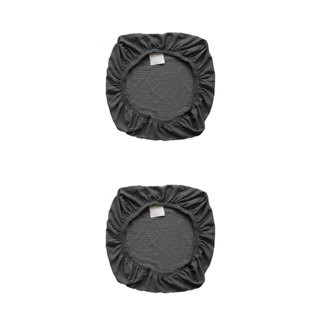 Monstrate Funda de cojín para silla, fundas de asiento, Protector de respaldo, Universal, elástico, Color sólido, antideslizante, para boda, Gris oscuro 2Conjunto