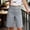 *Gray, variant on Women's High Waist Bermuda Shorts, Casual Straight Leg Knee Length Shorts with Pockets Navy,Women's Plus XXL