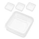 thumbnail image 5 of 4 recipientes transparentes para queso con tapa para refrigerador, organizador de alimentos transparente para almacenar queso fresco y mantequilla, 5 of 7