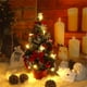thumbnail image 1 of Árbol de Navidad artificial de mesa de 40 cm, mini árbol de decoración navideña con luz LED, decoración para el día de Navidad, 1 of 9