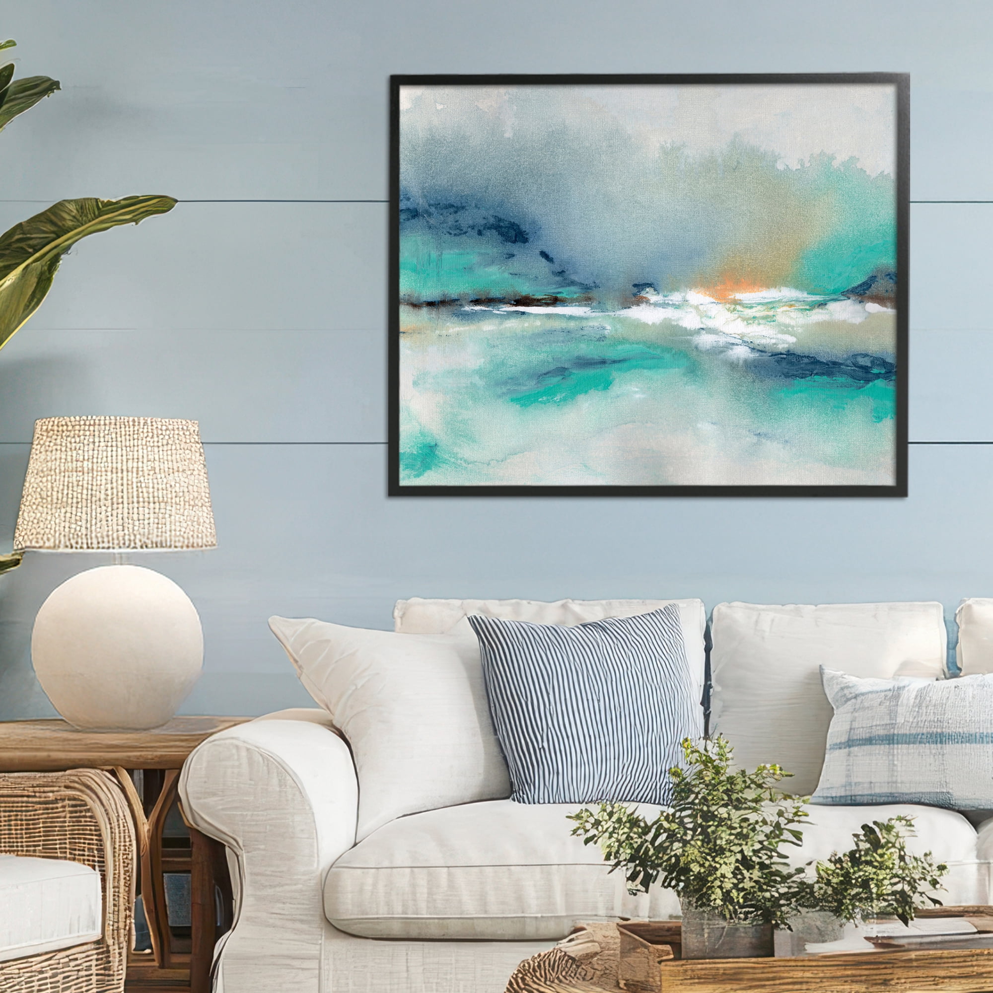 Stupell Industries Sun Bleached Crossing Black Framed Giclee Art, design by NLS Design