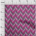 thumbnail image 1 of oneOone Silk Tabby Fuschia Pink Fabric Stripes Dress Material Fabric Print Fabric By The Yard 42 Inch Wide-SRO, 1 of 4