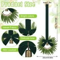 thumbnail image 3 of Small Christmas Cabinet Wreath 9.8" Mini Greenery Wreath with Ribbon Bell for Window Door Chair Backs Holiday Farmhouse Decoration, 3 of 8