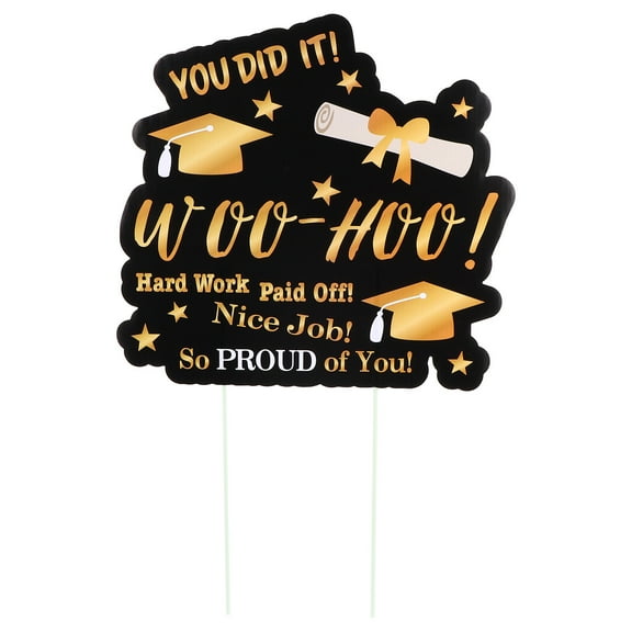 WORGEOUS Lawn Signs Graduation Plastic For Party Hosts And Outdoor Decorations 1Pack