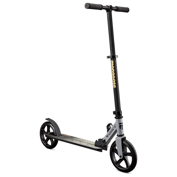 Mongoose Force 200 Folding Scooter, For Kids Age 8 , Gray and Black