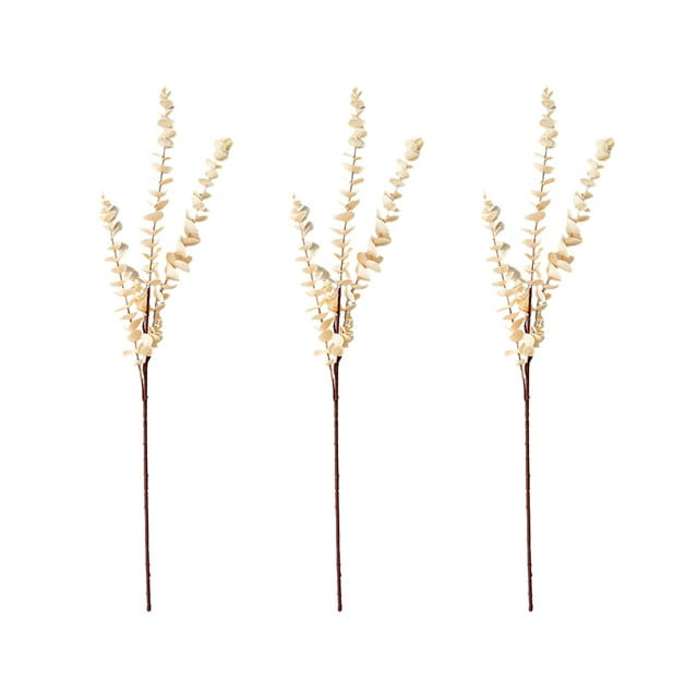 ZheElen 3pcs/set Wide Artificial Plant Versatile Décor Choice For Any Setting champagne 1Set