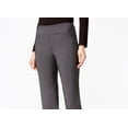 thumbnail image 2 of CHARTER CLUB Womens Gray Tummy-control Skinny Pants 10 Short, 2 of 3