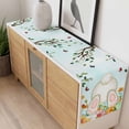 thumbnail image 4 of Easter Table Runner - 72 Inch Long, Kitchen Dining Table Runner Dresser Scarves, Spring Watercolor Eggs Country Tulip Flower Plant Farmhouse Decor for Coffee Tables Wedding Party Banquet, 4 of 8