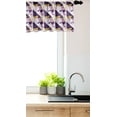thumbnail image 3 of Ambesonne Geometric Window Valance, Composition of Triangles and Other Shapes Modern Abstract Art, Curtain Valance for Kitchen Bedroom Decor with Rod Pocket, 54" X 12", Purple Earth Yellow, 3 of 3