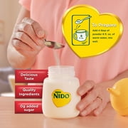 NIDO Kinder 1+ Powder Beverage Mix, Immunity Toddler Milk with Vitamins A, C, D, Iron to Support Growth, 12.6 oz Canister