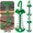 3PCS Green, variant on 3/5/10PCS Spring Fishbone Deck Pegs Tent Stakes Awning Anchor Wind Rope Buckle with Carabiner Deck Fixed Nails Camping Tent Hook