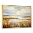 thumbnail image 2 of Designart "Majestic Liquid Art In Charming Prairies IV" Prairies Floater Framed Wall Decor, 2 of 5