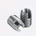 thumbnail image 1 of [M2-M20] Stainless Steel 302 Style Threaded Metal Thread Repair Insert Self Tapping Inserts Slotted Screw Threaded ,Strong Fixing Force, 1 of 1