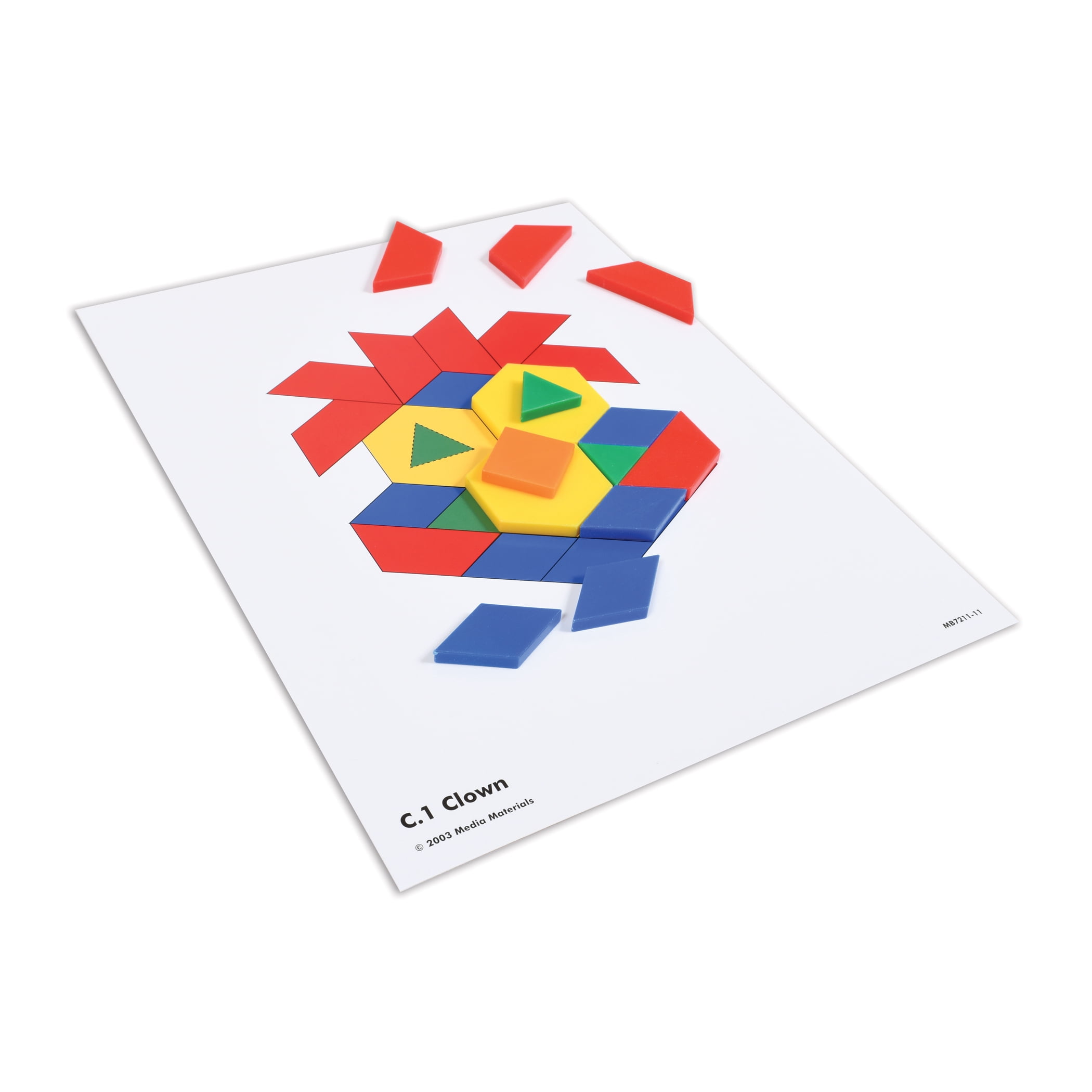 Learning Advantage Pattern Block Activity Cards - Set of 20 - Early Geometry For Kids