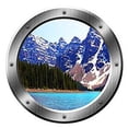 thumbnail image 2 of VWAQ Mountain Lake Wall Decal Porthole Wall Sticker Peel And Stick Decor VWAQ-SP21 (14" Diameter), 2 of 2