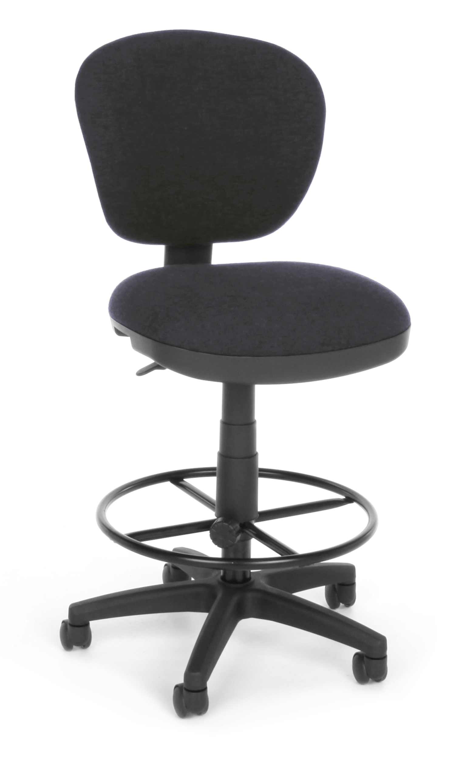 Office Furniture GRAY Model 150DK Armless Fabric Swivel Light Use Task