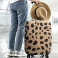 thumbnail image 2 of Brown and Black Of Leopard Print Luggage Cover Fashion Suitcase Cover Baggage Covers Fit 25-28 Inch Luggage (Go Travel), 2 of 5