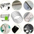 thumbnail image 6 of Ikeay 24Pcs Shower Curtain Rings Rustproof Decorative Shower Curtain Hooks Metal Round Shower Ring Hooks for Bathroom Shower Rod 2 Inch Silver,Hook Up,Hooks,Clearance Sale, 6 of 9