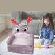 thumbnail image 3 of Cojines, sofá plegable de felpa para niños, sillón con respaldo 2 en 1, sofá plegable para niños, sofá cama abatible con dibujos animados, para sala de estar y dormitorio, sin relleno., 3 of 3