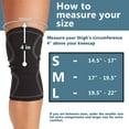 thumbnail image 7 of ComfiLife Compression Knee Sleeves - Knee Support Brace for Running, Crossfit, Powerlifting, Workout, Meniscus Tear, Arthritis, ACL, MCL - Breathable Non-Slip Comfort, Medium, Black - Single, 7 of 7