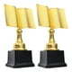 thumbnail image 5 of 2 trofeos de lectura dorados de plástico con forma de libro, trofeo grande dorado para concurso de lectura de libros, recuerdos de fiesta., 5 of 7