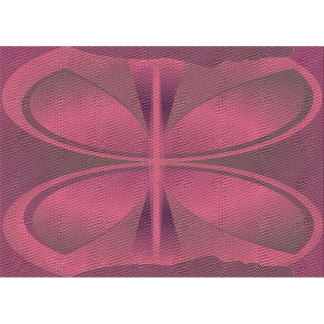Ahgly Company Tapis Rectangulaire Lavable en Machine Intérieur Transitionnel Rose Violet Rose, 6 Pieds x 9 Pieds