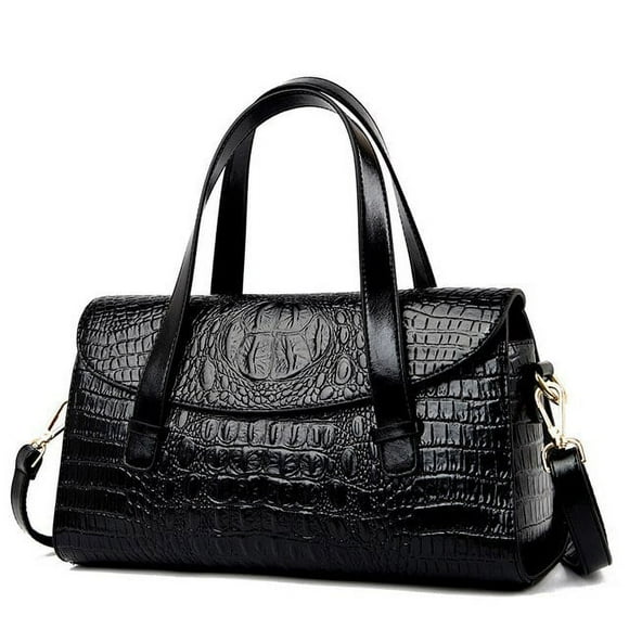 LHSHID Crocodile Luxury Leather Handbags Women Bags Designer Vintage Alligator Satchel Tote Purse Lady Shoulder Hand Bag for Women